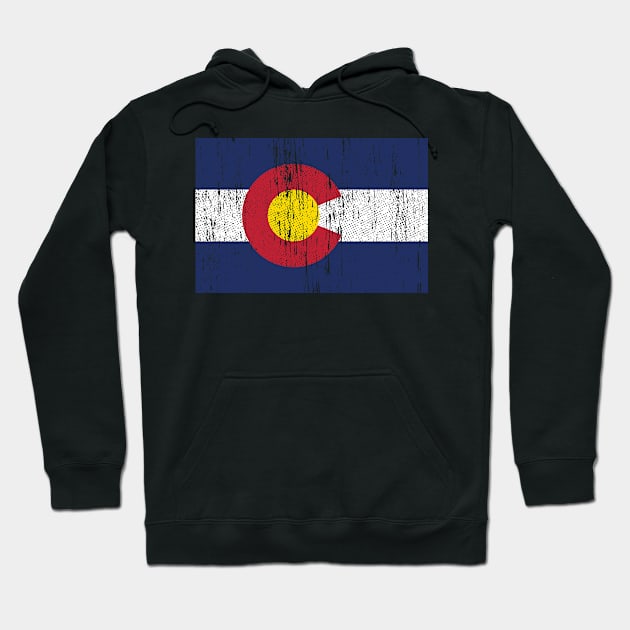 Retro Vintage Colorado State Flag v2 Hoodie by Emma